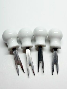 Ceramic Handle Corn Cob Holders Set of 4